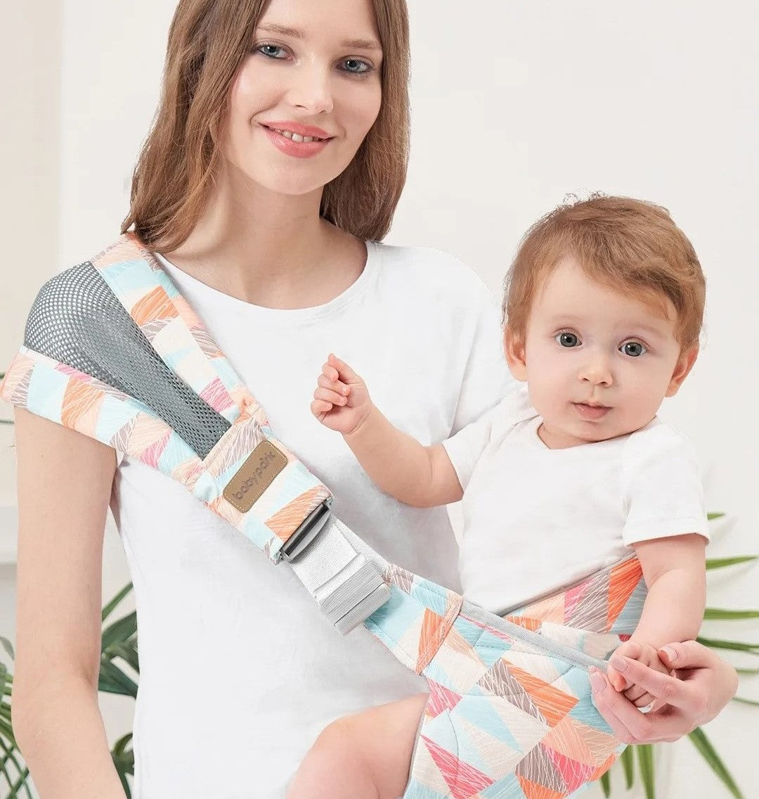 porte bébé géométrique