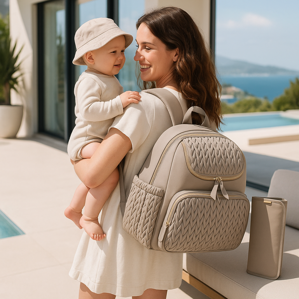 Sac a langer moderne caramel