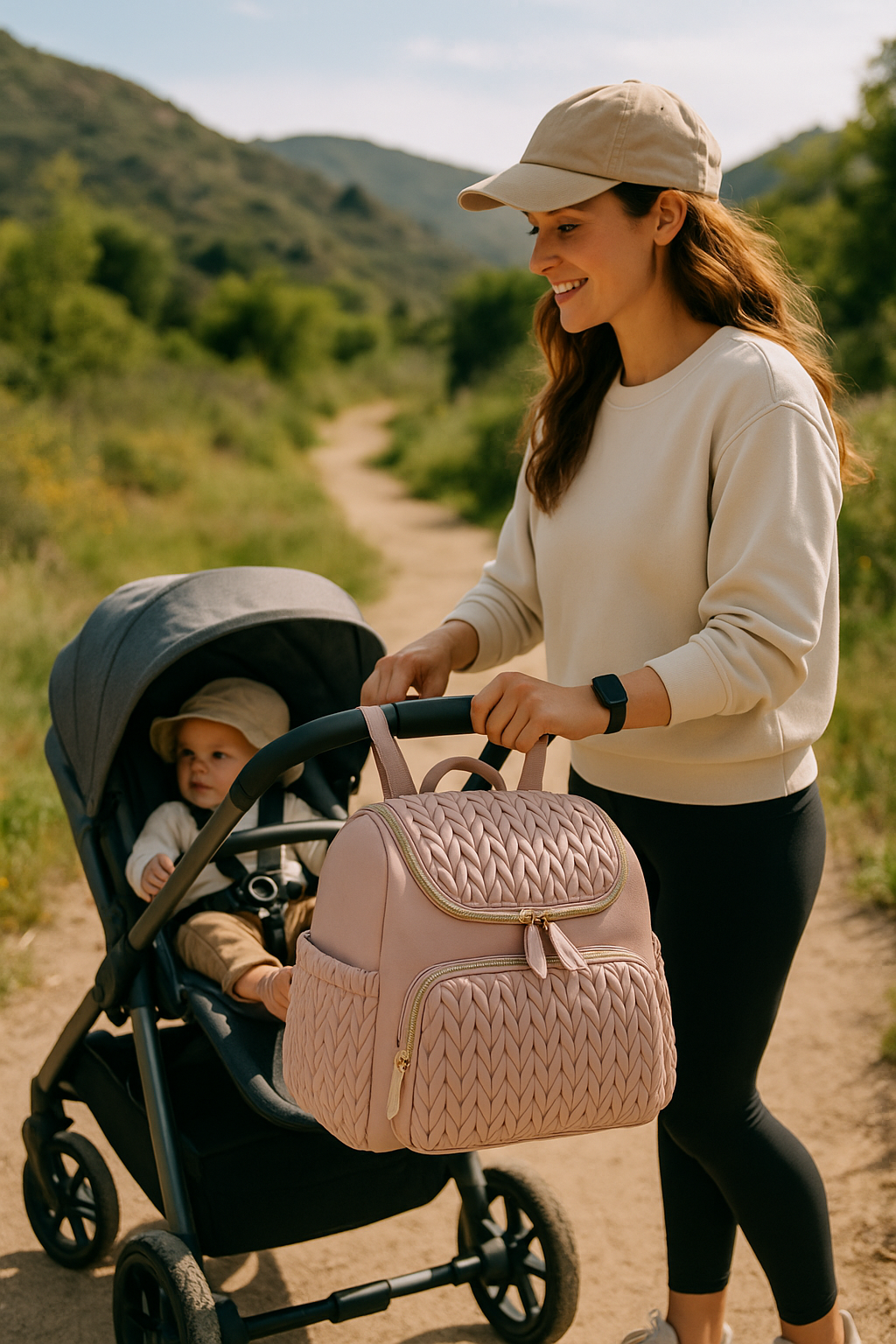 sac a langer rose lotus randonnée 