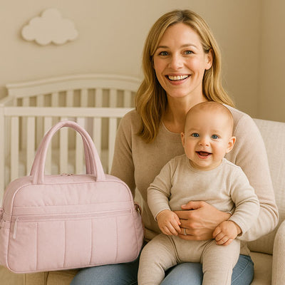 Sac à langer rose moderne