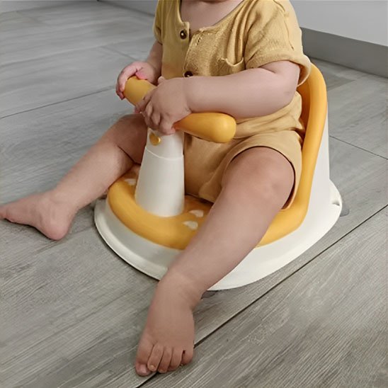 Siege de bain bebe jaune