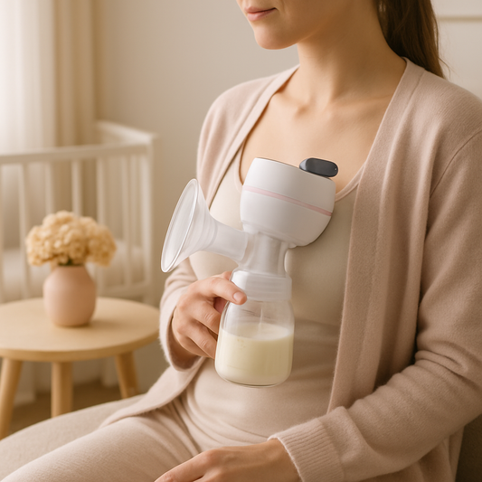 Tire lait automatique blanc