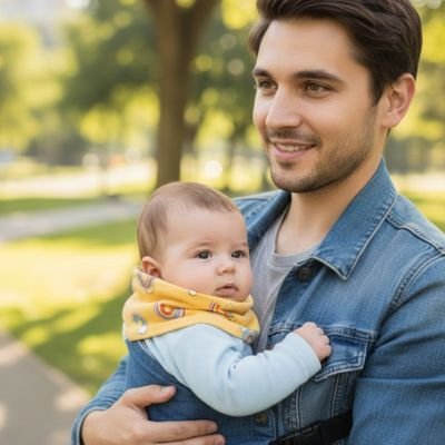 Tour de cou bebe douce et extensible jaune