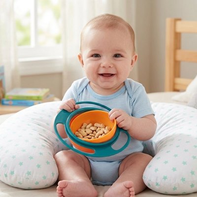 Vaisselle pour bebe gyroscopique