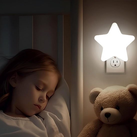 Veilleuse bébé blanche