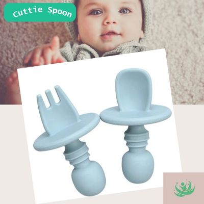 cuttiespoon ustensiles dentrainement bleu