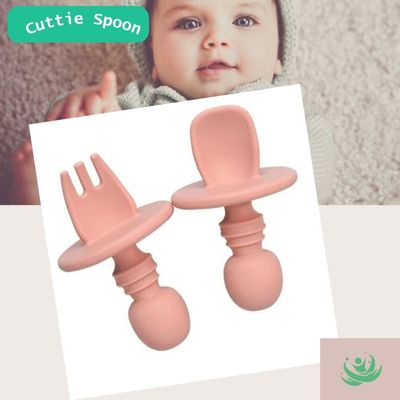 cuttiespoon ustensiles dentrainement rose